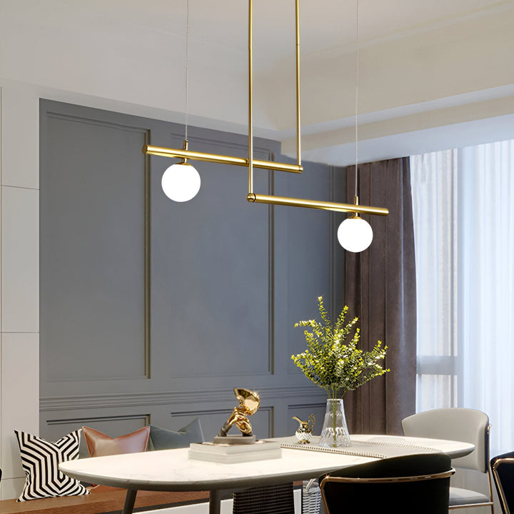 BowLift | Nordic Glass Linear Luxury Pendant Lamp