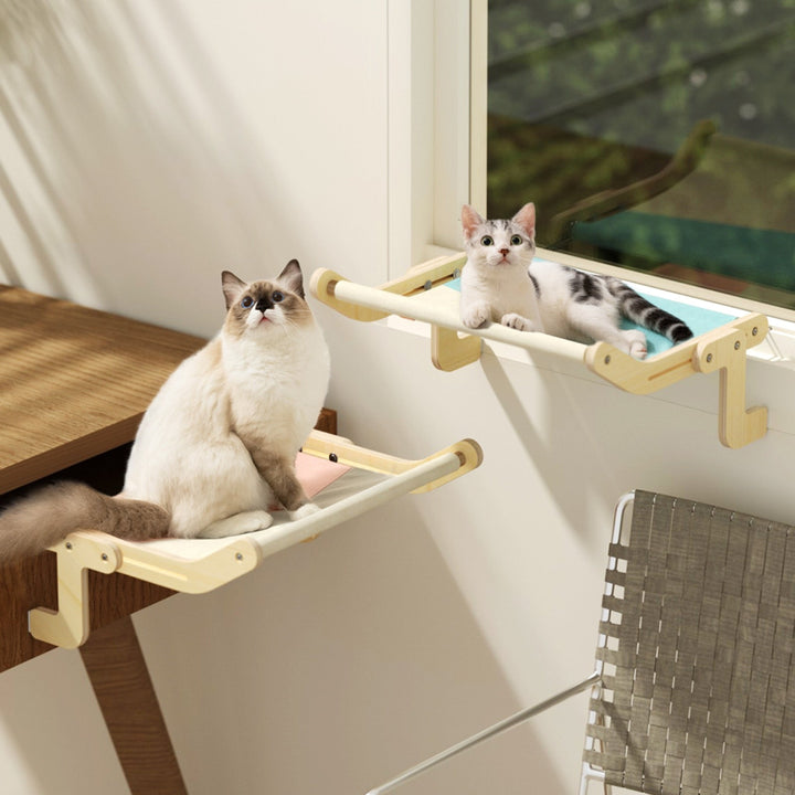 BowLift | Wooden Window Cat Hanging Bed