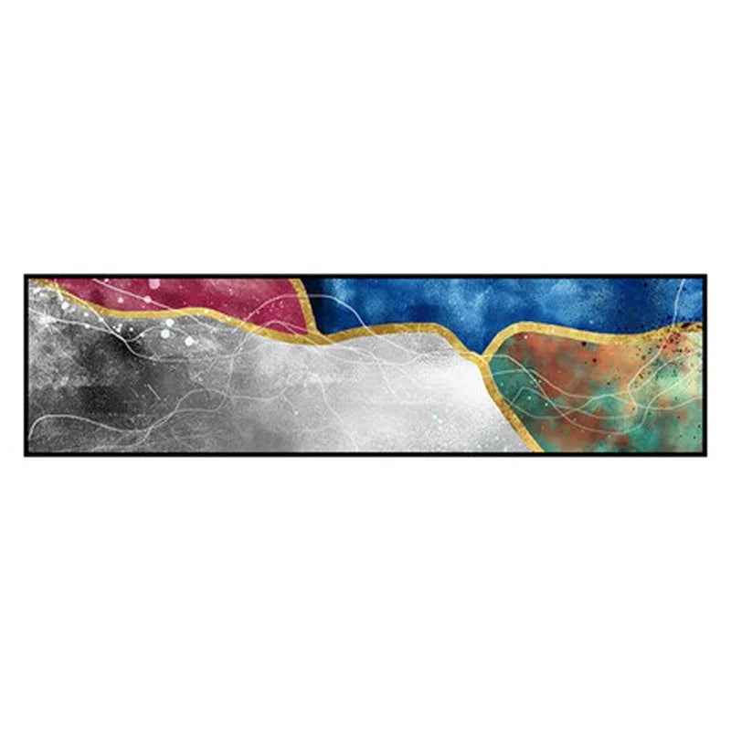 Modern Colors Dark Abstract Wall Art Fine Art Canvas Prints Wide Format Pictures For Above The Sofa Pictures For Above The Bed | Bowlift
