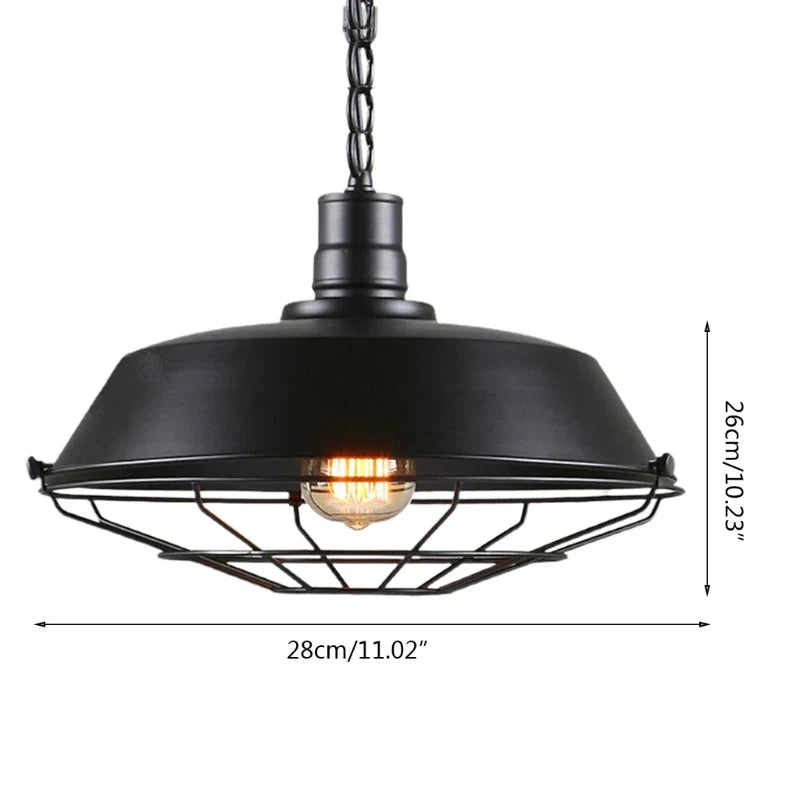 BowLift | Vintage Loft Pendant Light: Industrial Retro Iron Ceiling Light Chandelier for Living Room, Restaurant, Bar, Kitchen