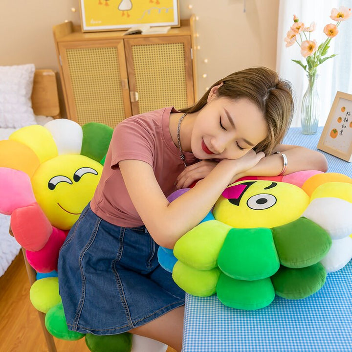 BowLift | Colorful Sunflower Plush Comfy Seat Cushion