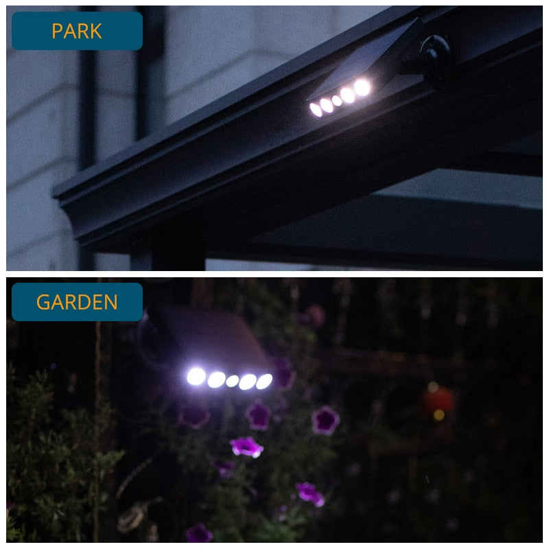LED Solar Motion Sensor Outdoor Light | Bowlift