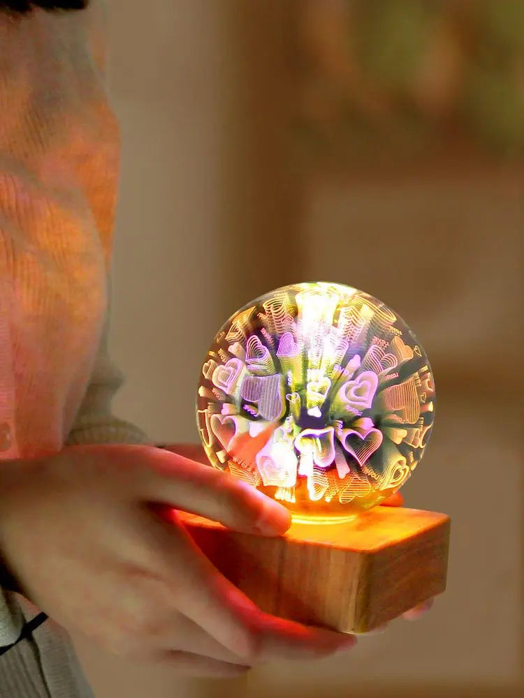 BowLift | Night Light Starry Sky Star Heart Colorful Atmosphere Multiple USB Table Desk Lamp Ball Home Bedroom Decoration Christmas Gift