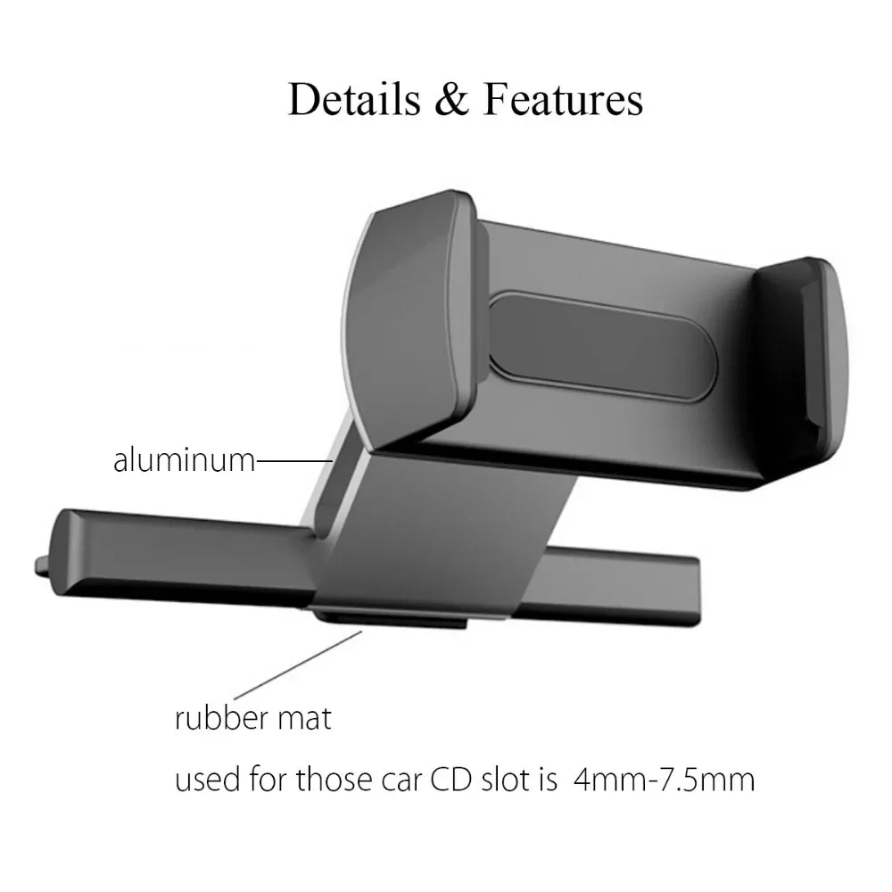 BowLift | DriveFlexx Handy Mount Car CD Slot | 360° Rotatable | Stable & Universal | Flexible Lazy Arm
