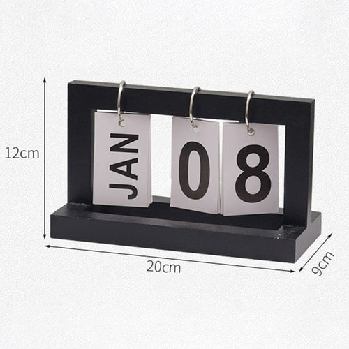Wooden Flip Desktop Daily Calendar | Bowlift