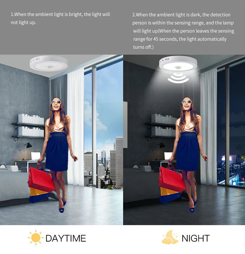 BowLift | Motion Sensor LED Ceiling Lights – Smart Lighting for Your Home