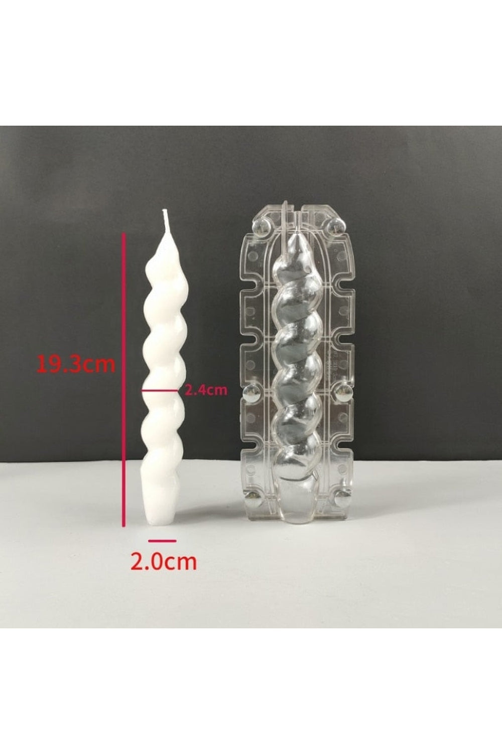 striped column candle shape | Bowlift