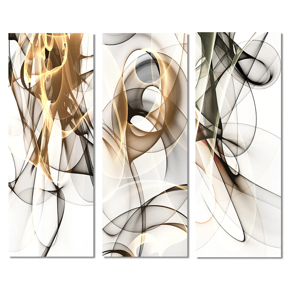 Minimalist Flowing Ethereal Abstract Wall Art Fine Art Canvas Prints Pictures For Modern Apartment Living Room Home Office Art Decor | Bowlift