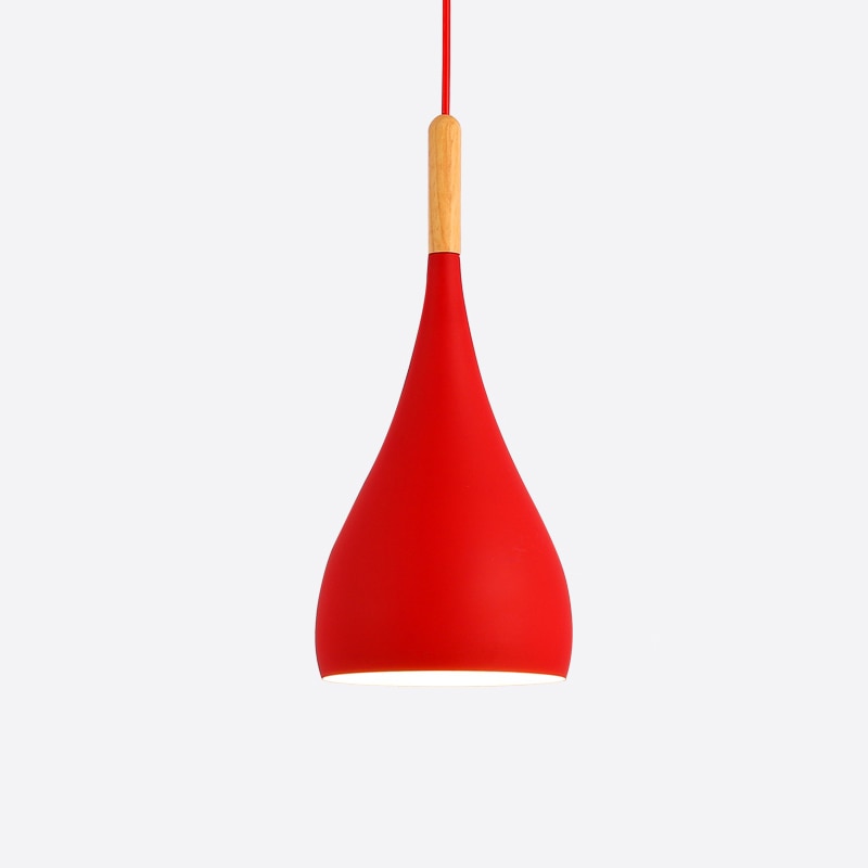 BowLift | Talon - Modern Drop-Shaped Wooden Pendant Light Scandinavian Ceiling Light