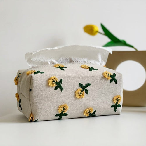 Japanese Style Environment Friendly Flower Tissue Box | Bowlift