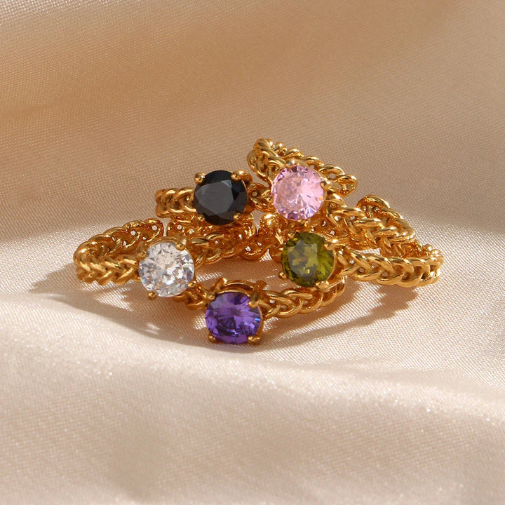 BowLift | Classy Woven Band Diamond Ring