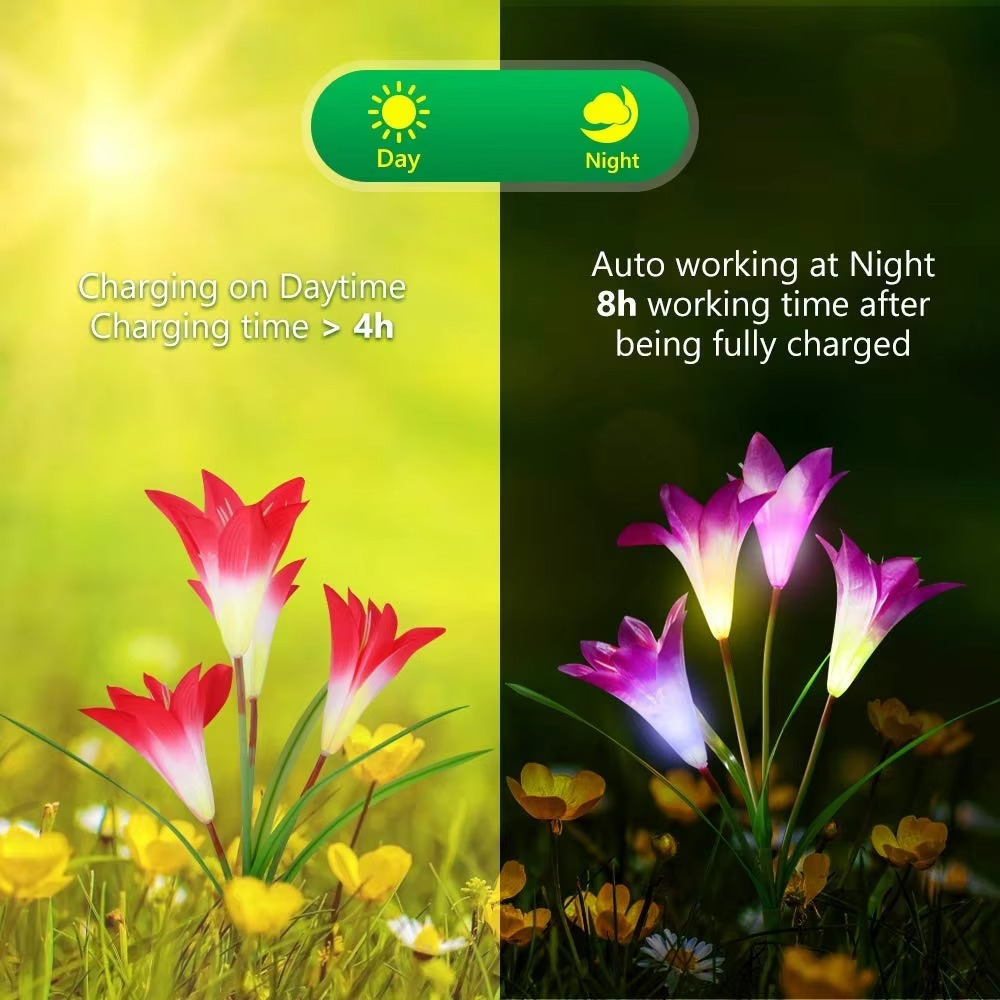 BowLift | Enchanting Solar-Powered Lily Lights for Gardens and Patios
