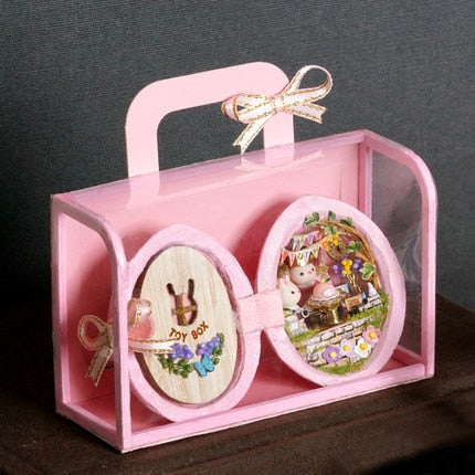 Handmade Wooden Miniature Walnut Dollhouse | Bowlift