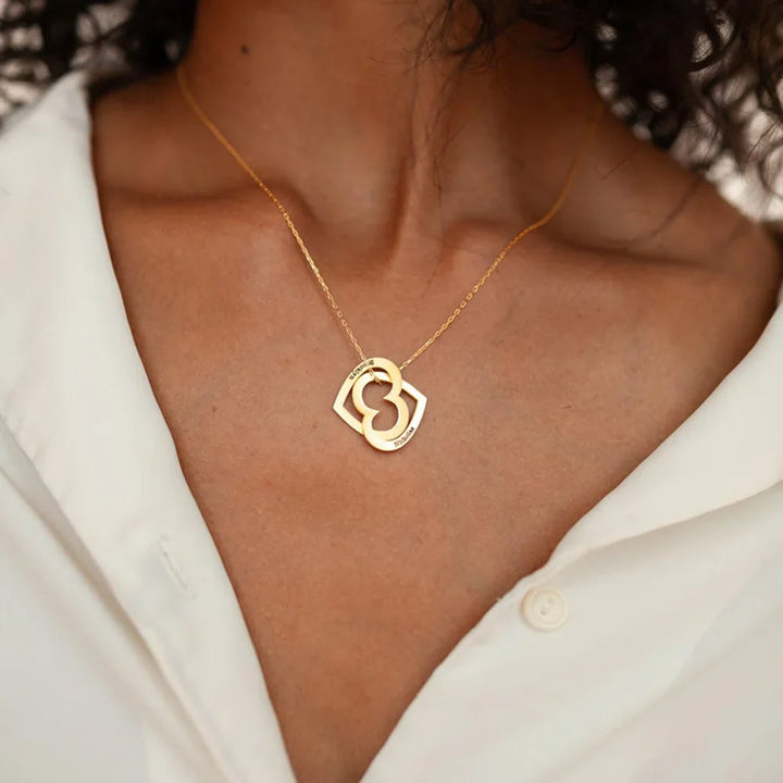 BowLift | Personalized Heart Stack Necklace