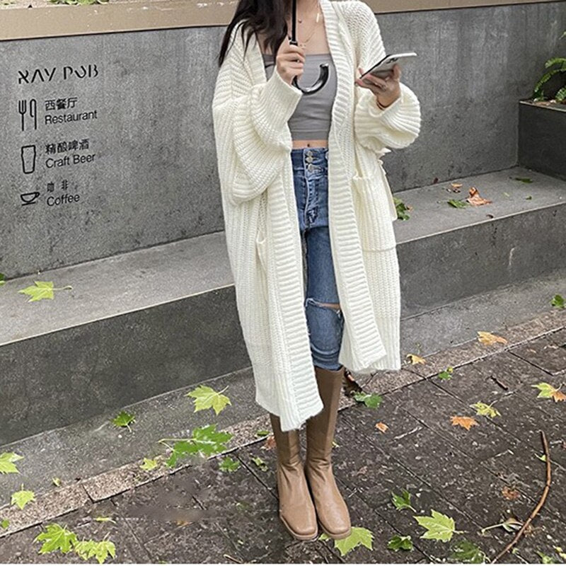 BowLift | Asymmetrical Long & Warm Sweater Coat