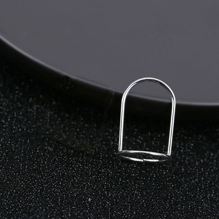 BowLift | Sleek Line Gothic Metal Thin Nail Rings