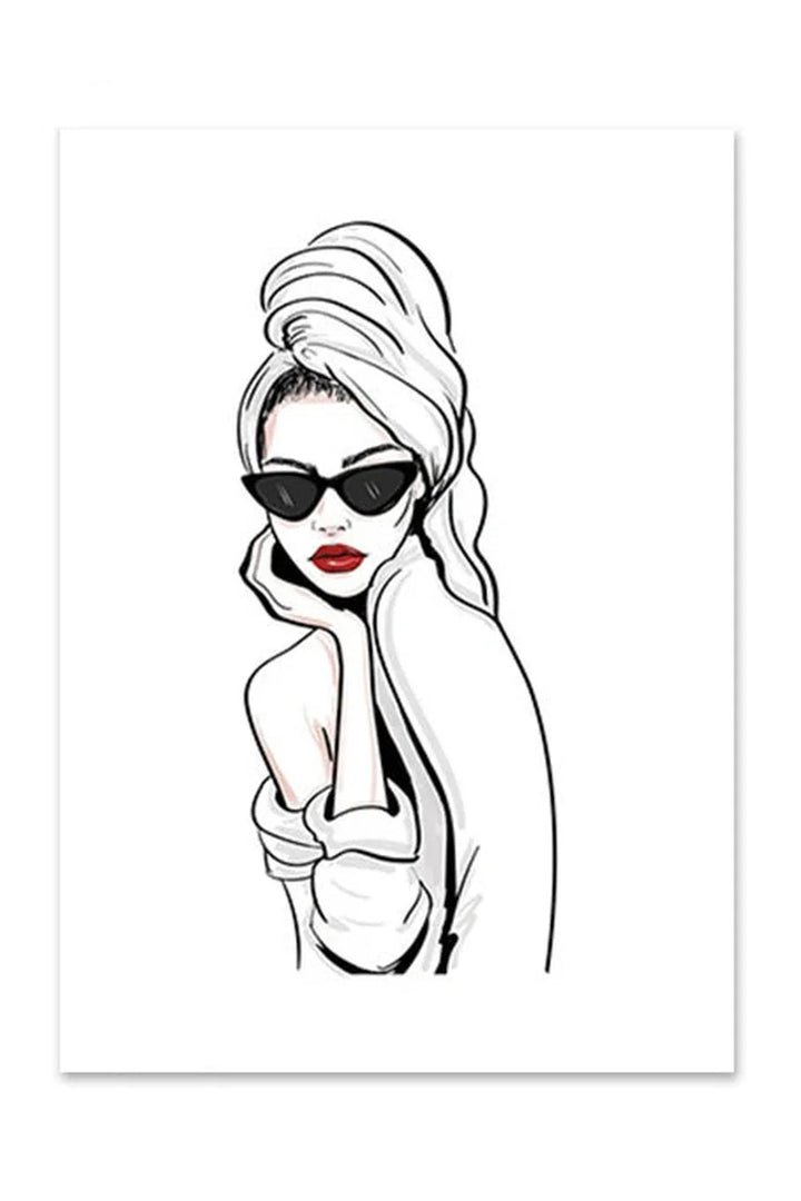 Lips canvas poster | Bowlift