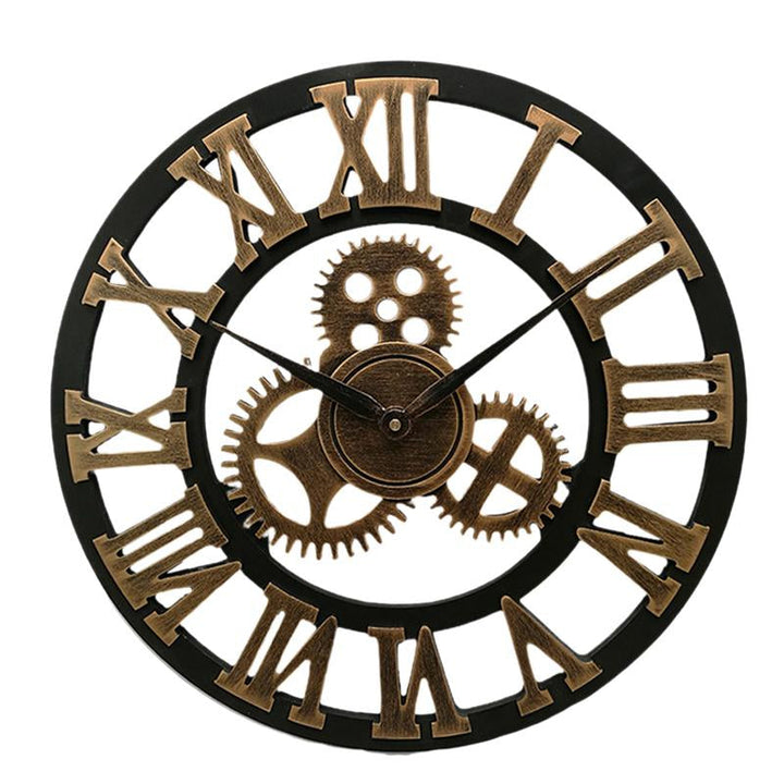 Handmade Oversized 3D Retro Decorative Wall Clock | Bowlift