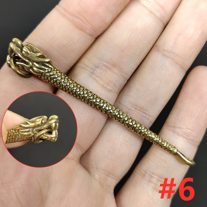Retro Radiance Brass Mini Tool Vintage Keychain | Bowlift