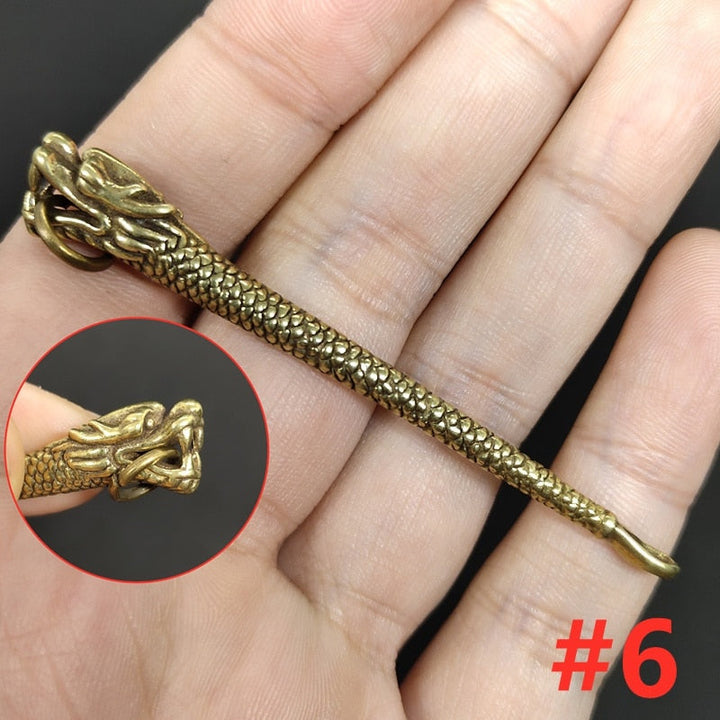 Retro Radiance Brass Mini Tool Vintage Keychain | Bowlift