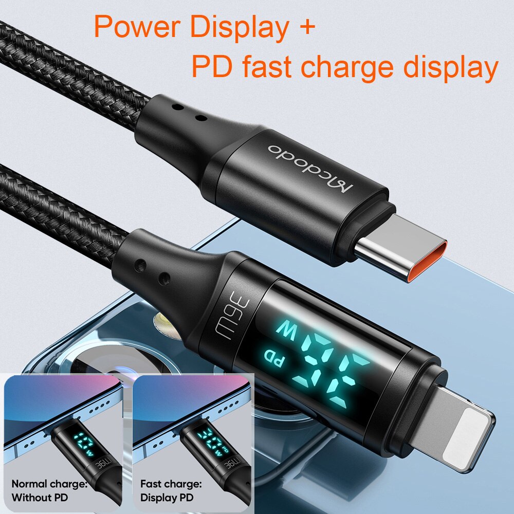 BowLift | Power Display Universal Fast Charging Phone Cable