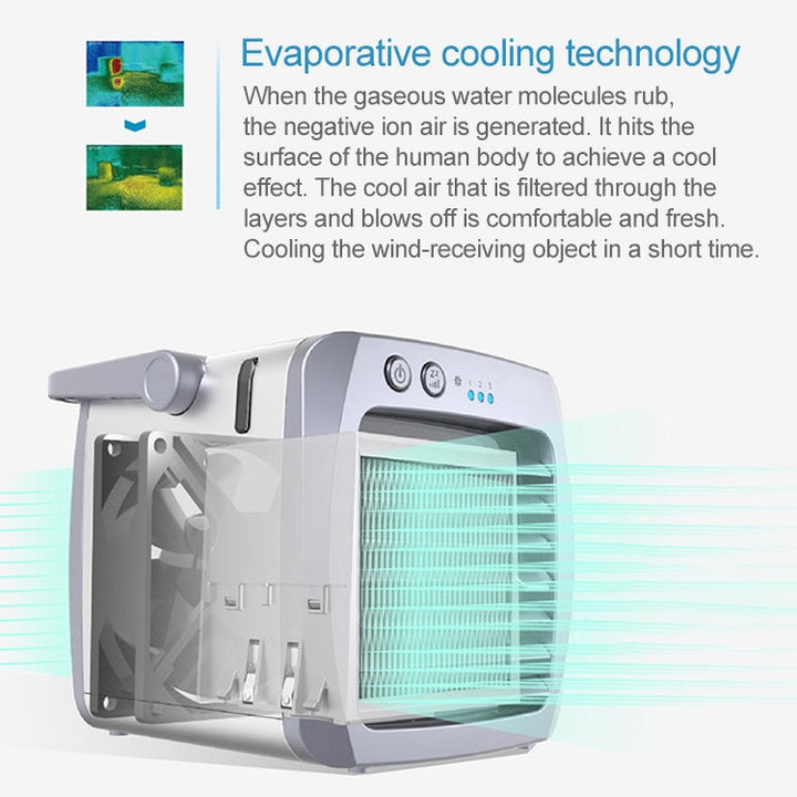 Mini Portable Household USB Refrigeration Air Conditioning Fan Air Cooler | Bowlift