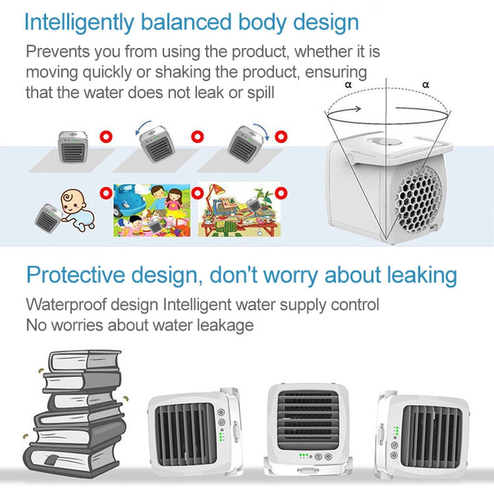 Mini Portable Household USB Refrigeration Air Conditioning Fan Air Cooler | Bowlift