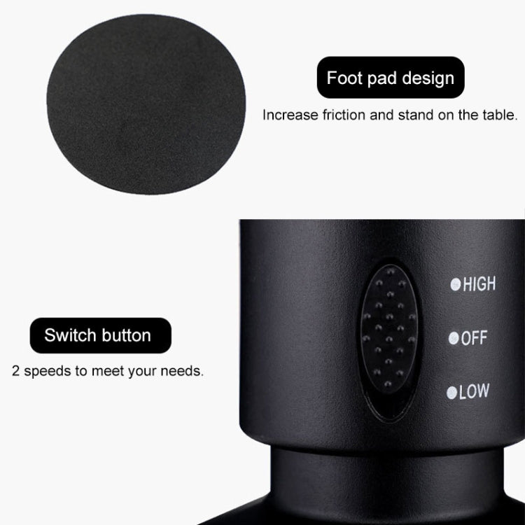 Tower Type USB Electric Fan Leafless Air-conditioning Fan(Black) | Bowlift
