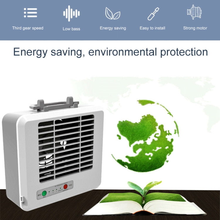 Portable Mini Silent Household Energy Saving Desktop Air Conditioner Fan Electric Air Cooler(White) | Bowlift