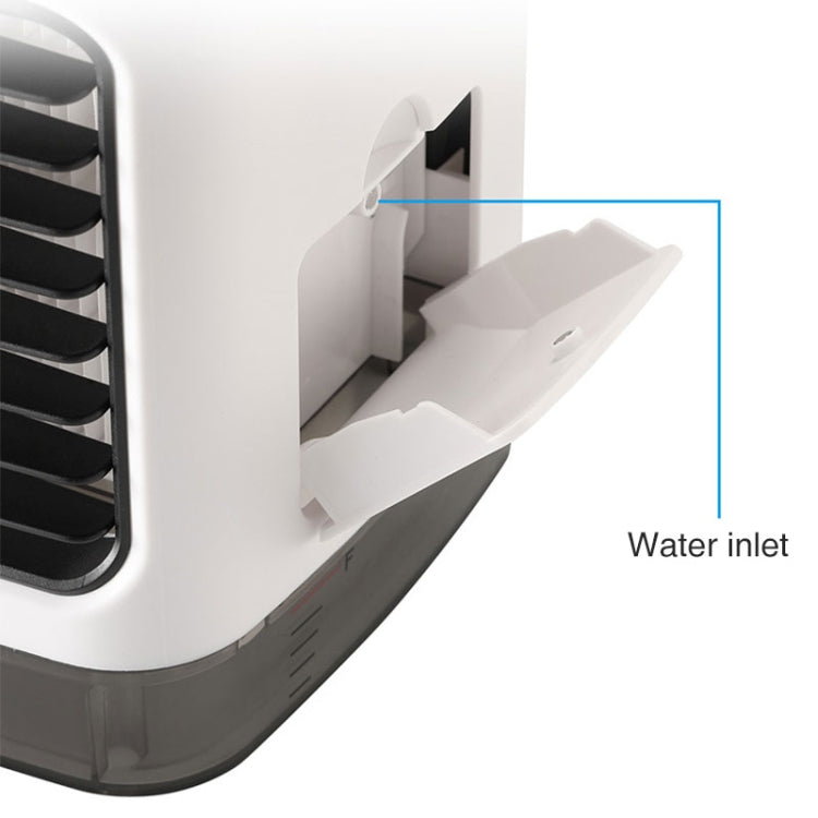 Mini Desktop Cooling Fan Humidifier Air Conditioning Fan Moisturizing Spray Fan(White) | Bowlift