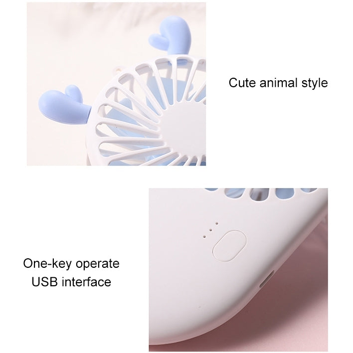 Portable Mini USB Charging Pocket Fan with 3 Speed Control (White) | Bowlift