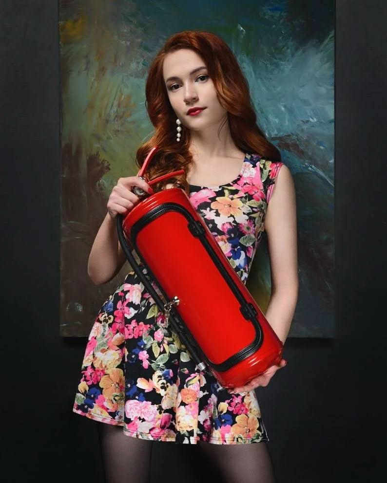 BowLift | Hidden minibar in fire extinguisher design for stylish storage