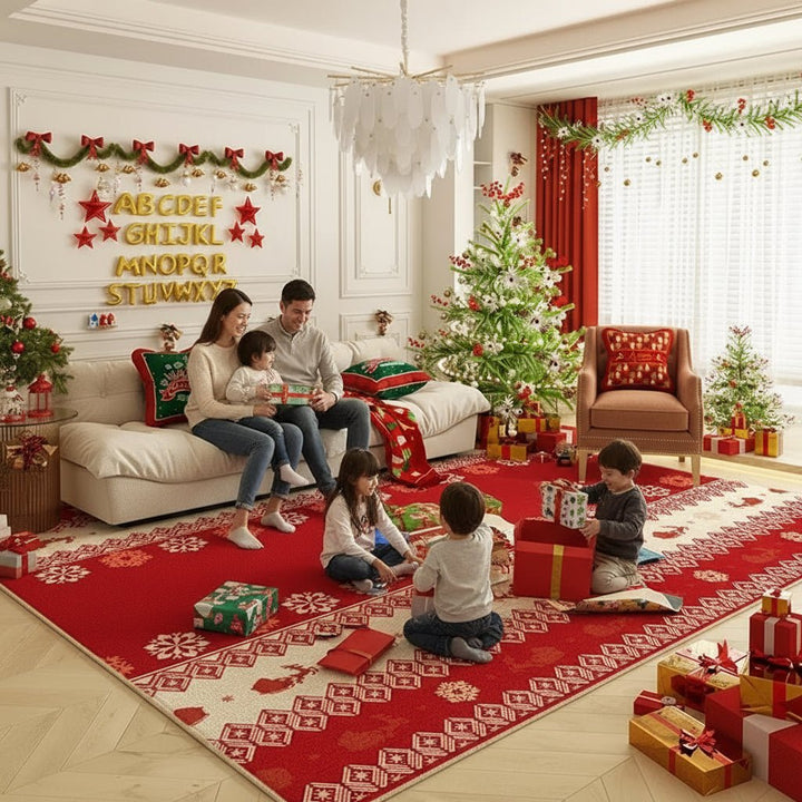 BowLift | Warmer non-slip carpet with Christmas colors
