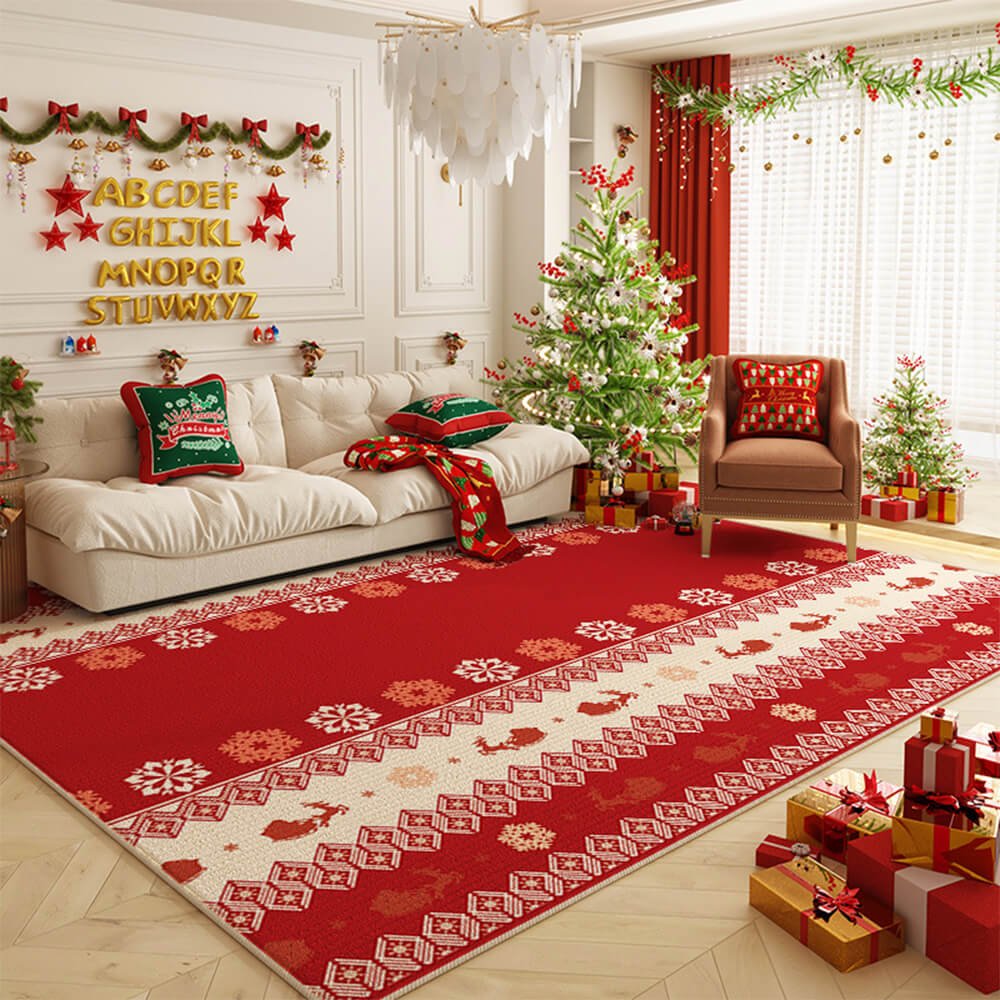 BowLift | Warmer non-slip carpet with Christmas colors