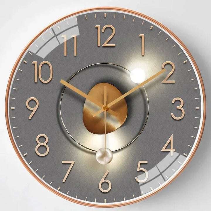 BowLift | Silent wall clock with minimalist dial and elegant finish