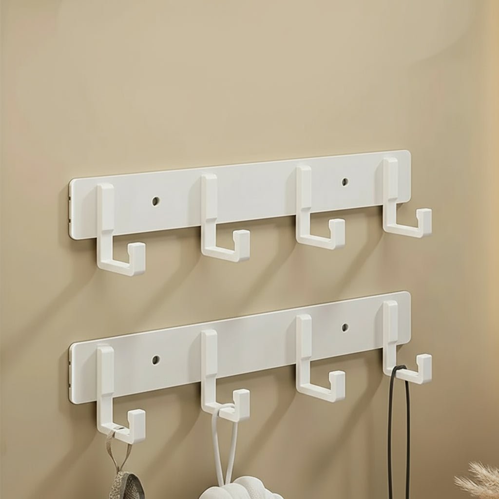 BowLift | Stable wall coat rack with black hooks for stylish organization
