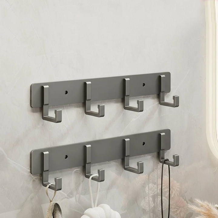 BowLift | Stable wall coat rack with black hooks for stylish organization