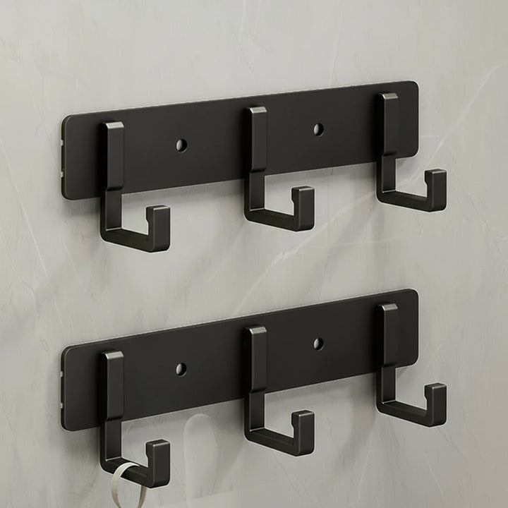 BowLift | Stable wall coat rack with black hooks for stylish organization