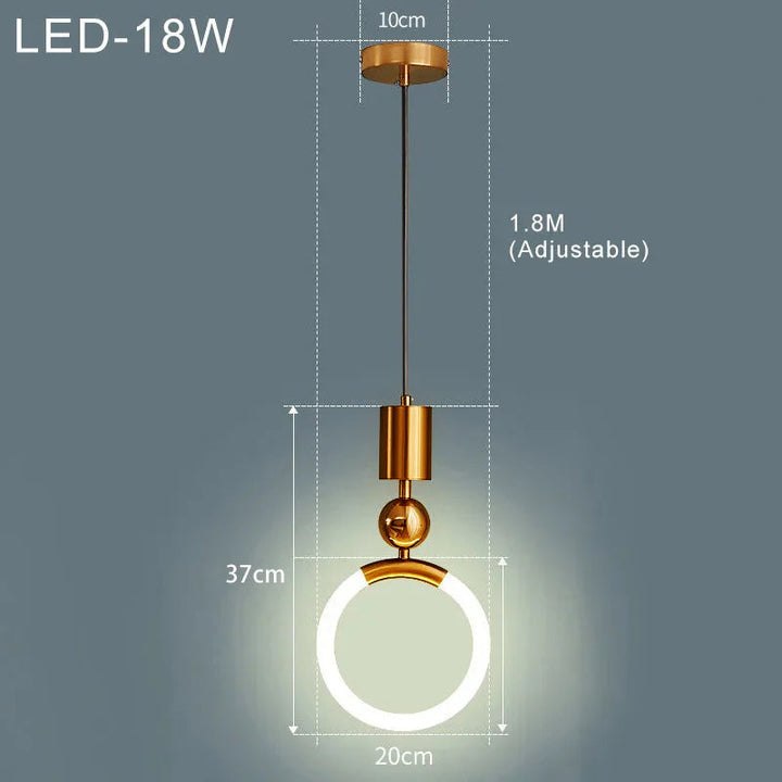 BowLift | LED Pendant Light Fixture - Nordic Design with Simple Style - Ideal for Dining Room, Kitchen, and Living Room Lighting