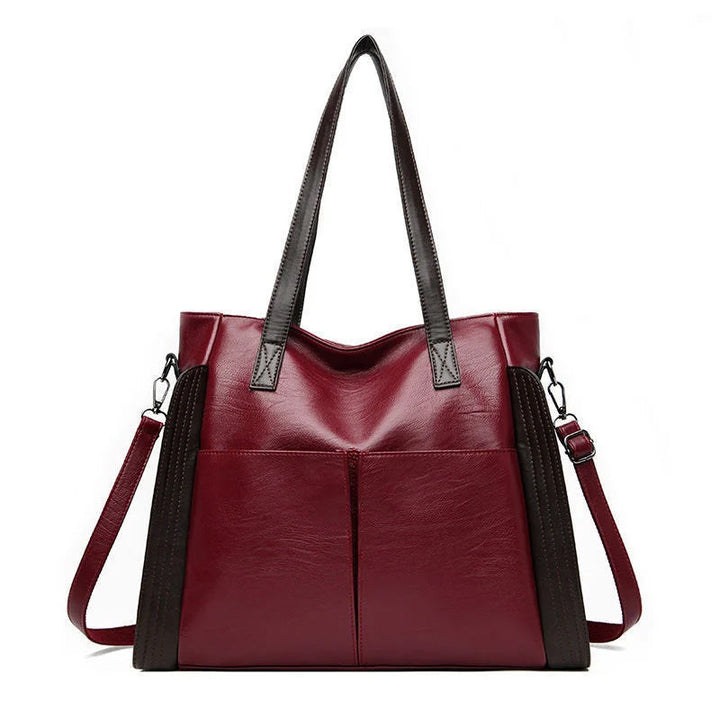 Women's tote bag made of soft leather with large capacity | Bowlift