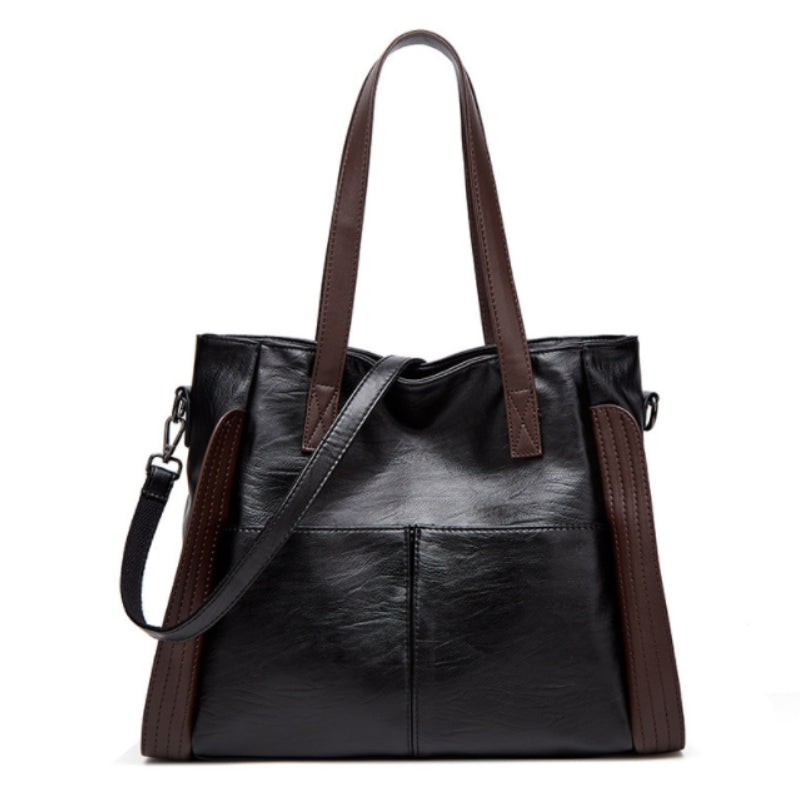 Women's tote bag made of soft leather with large capacity | Bowlift