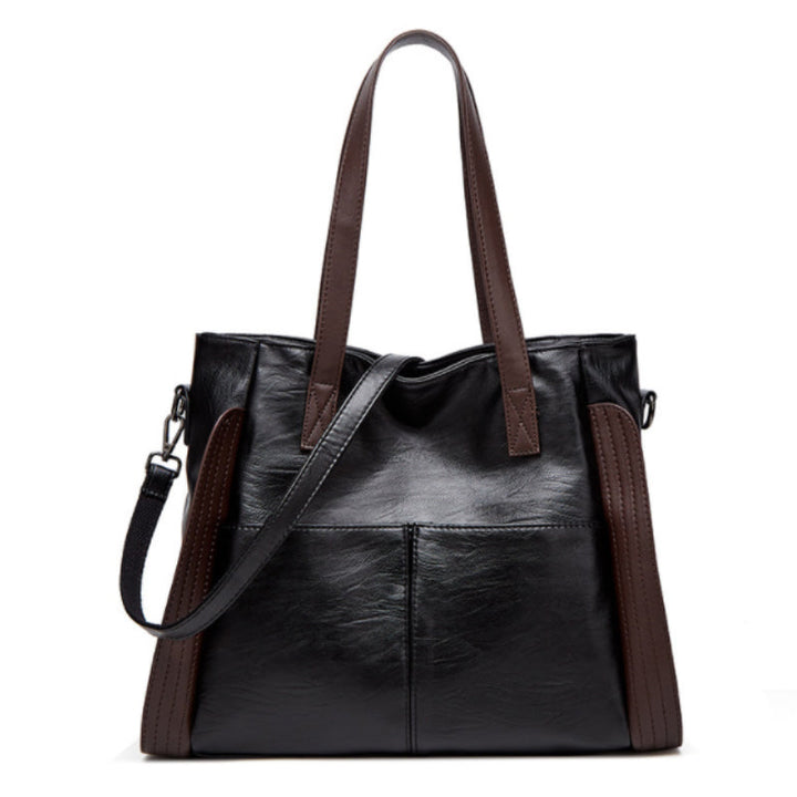 Women's tote bag made of soft leather with large capacity | Bowlift