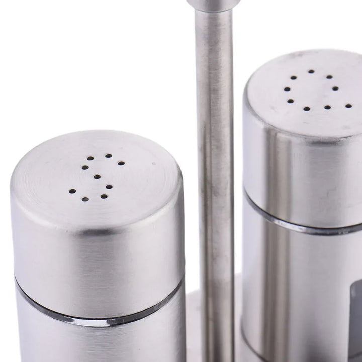 BowLift | Stylish set of stainless steel mills with a practical and elegant stand