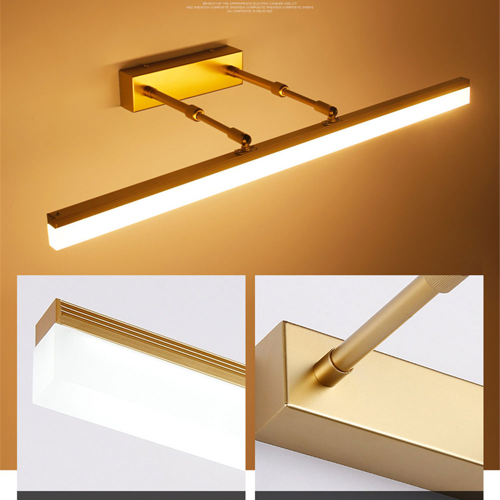 AquaGlow Waterproof LED Mirror Lamp Bowlift