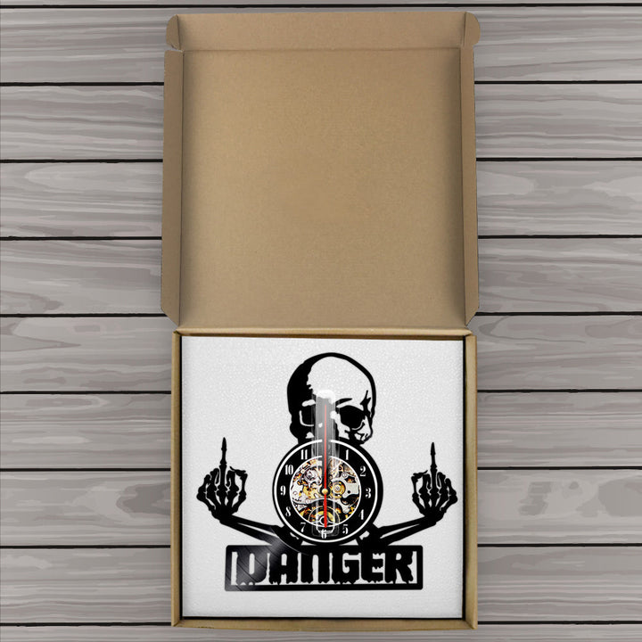 BowLift | SkullVibe - Fierce Vinyl Wall Clock