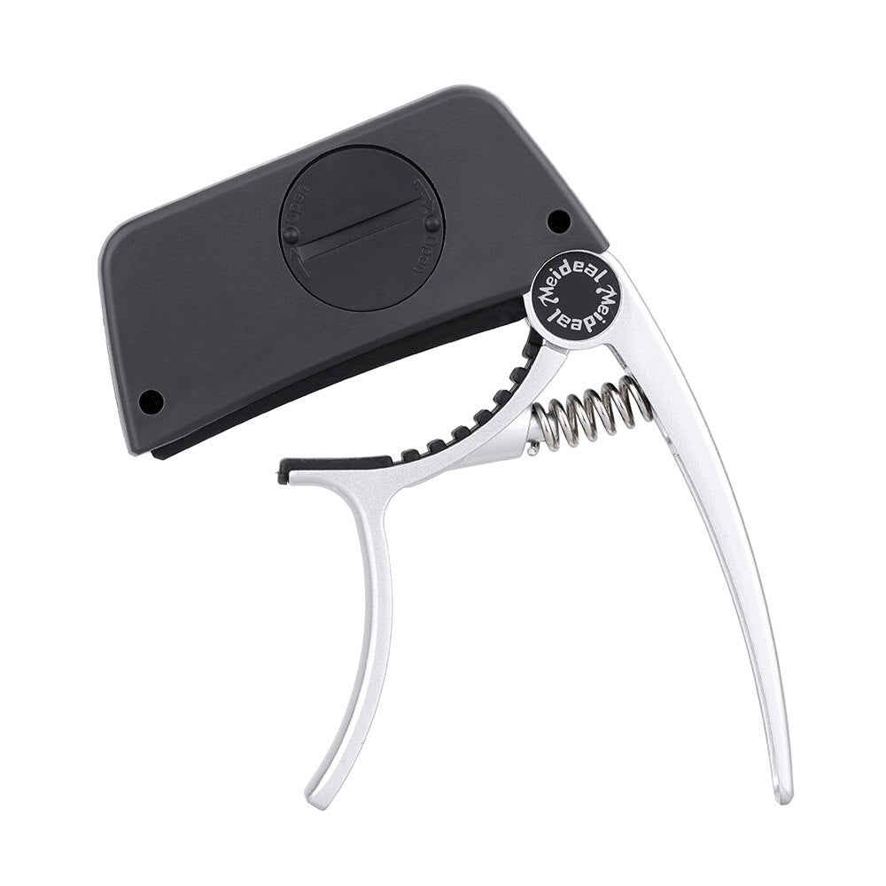 Capo & Tuner "TuneGrip" – 2-in-1 Guitar accessory with LCD screen | Bowlift