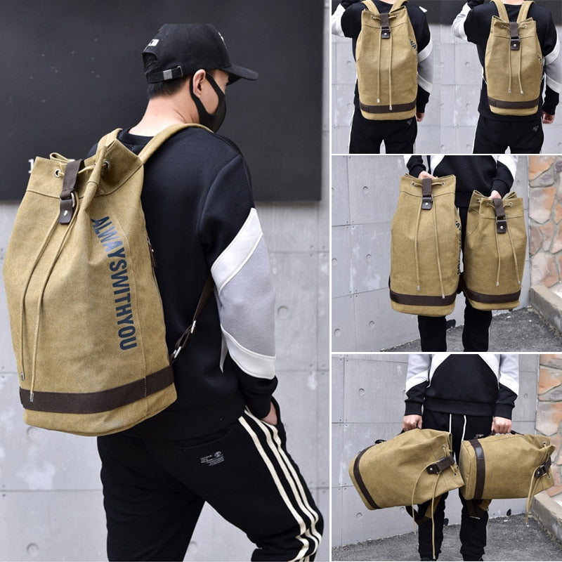 BowLift | Nomad Friendly Canvas Bucket Bag Backpack