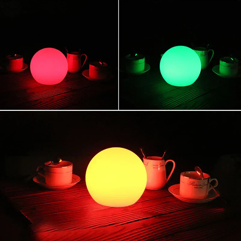 BowLift | GlowOrb – Wireless LED Colour-Changing Table Lamp with Remote & USB Rechargeable