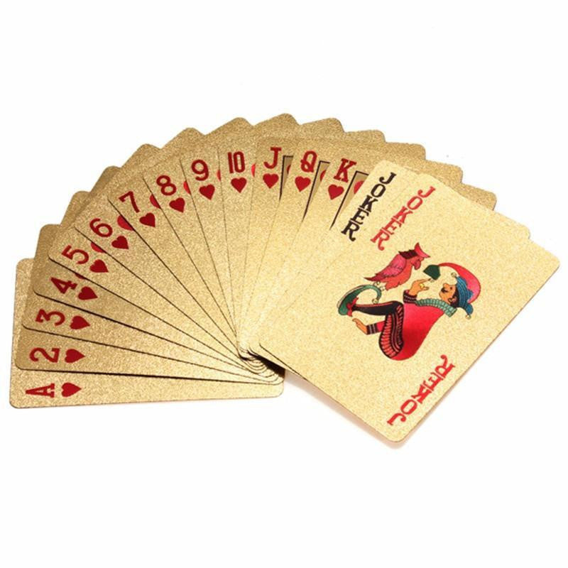 BowLift | 24K Gold Plated Playing Card with Wood - Style Box