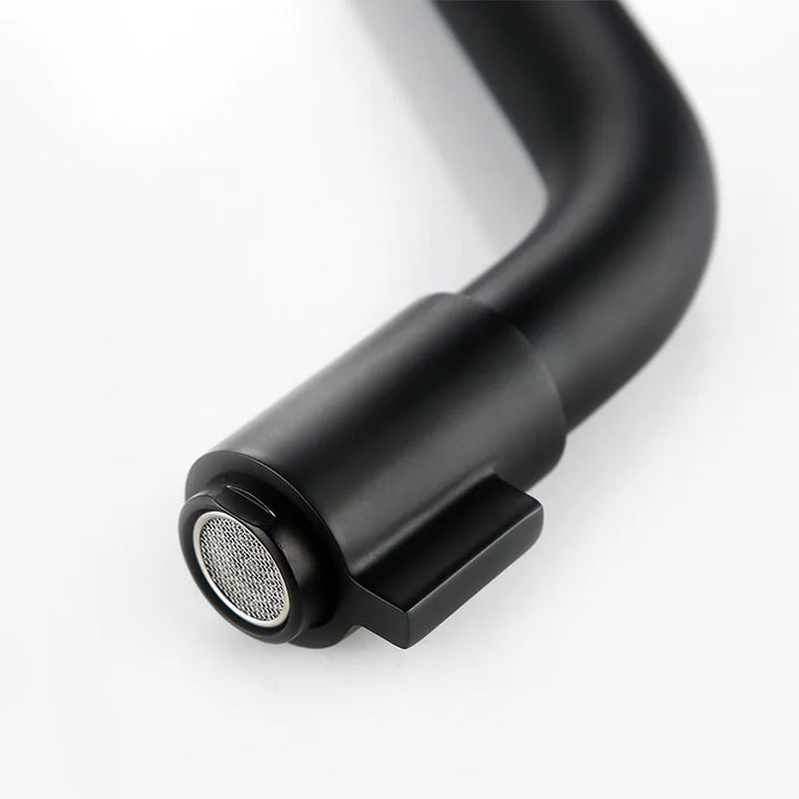 BowLift | Modern Matte Black Wall Faucet - for Luxury Bathroom & Kitchen